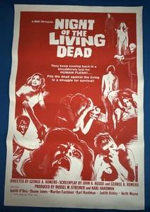 "Póster original de la película Night of the Living Dead 1978 George Romero 27""x41"" SS" - Imagen 1 de 16