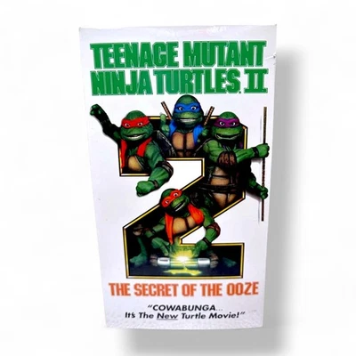 🔥TMNT 2 Secret of the Ooze VHS 1991 PromoCopy Teenage Mutant Ninja Turtles Tape - Image 1 of 4