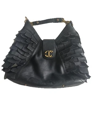 Roberto Cavalli Black Leather Dome Bag - Image 1 of 4