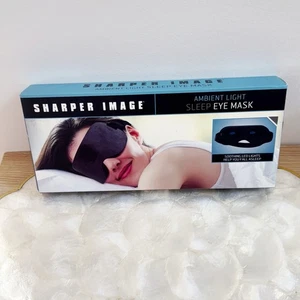Sharper Image Luce Ambientale Sonno Maschera Occhi Luci LED Lenitive NUOVO - Foto 1 di 13