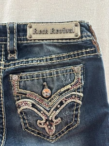 Rock Revival Klandi Boot Cut Denim Damenjeans Größe 27 - Bild 1 von 12