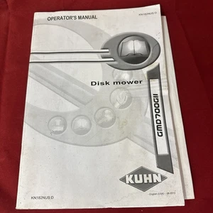 Kuhn GMD700GII Disk Mower Operator's Manual - Bild 1 von 6
