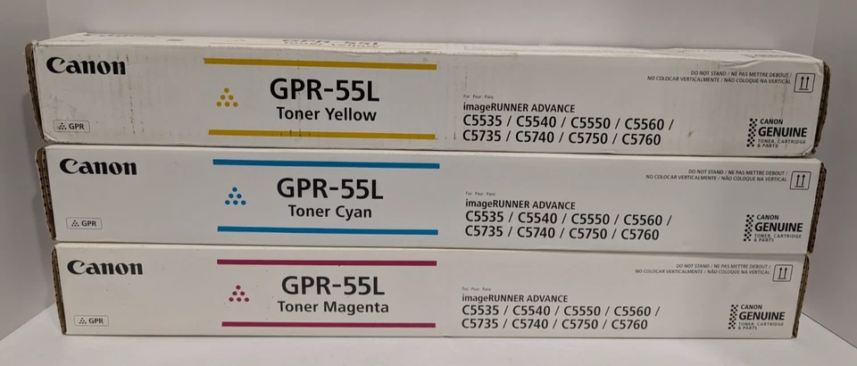 Juego de cartuchos de tóner color genuino Canon - GPR-55L Foto 1 de 1