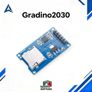 Micro SD Card Reader SPI TF per Arduino – Modulo Memory Shield Progetti Maker - Foto 1 di 1
