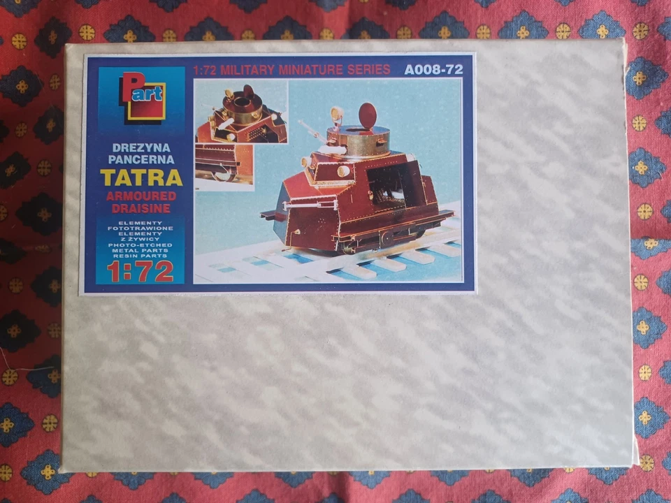 PART A008  - Armoured Draisine TATRA - resin kit 1:72 - Immagine 1 di 1