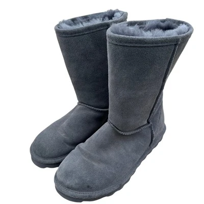Bear paw Leather Boots Comfort women’s 7 grey casual shoes warm winter classic - Image 1 of 4