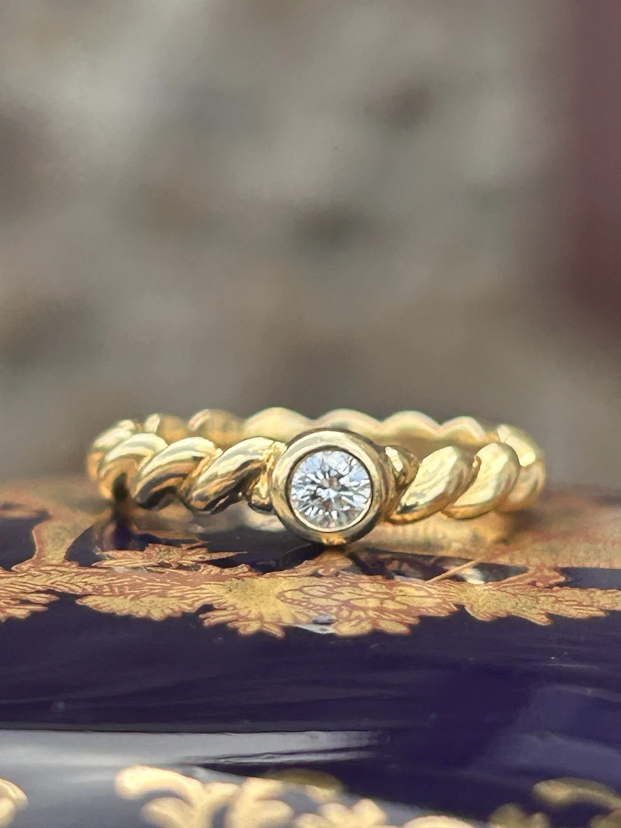 Tiffany & Co. Yellow Gold Diamond Band Fine Rings for sale | eBay