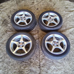 Toyota MR2 Roadster Mk3 1999-2007 SET Four OEM Staggered 15" Alloy Wheel & Tyres - Picture 1 of 21