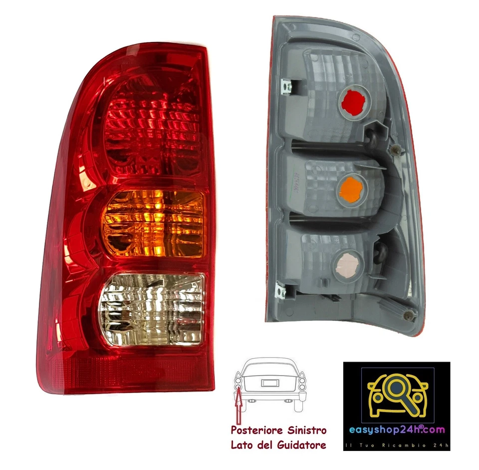FARO FANALE FANALINO POSTERIORE SX PER TOYOTA HILUX 2006 2011 STOP GRUPPO OTTICO - Immagine 1 di 1