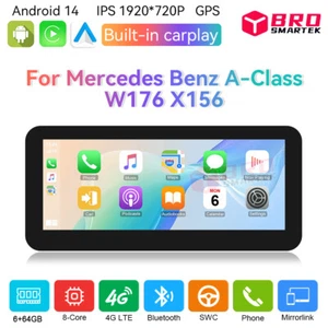 Autoradio Android 64 GB Carplay navigatore satellitare 10,25" per Mercedes Benz Classe A W176 - Foto 1 di 14