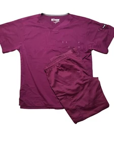 Greys Anatomy Scrub Set Purple Large Top & Pants - Picture 1 of 10