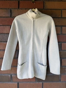 Gianfranco Ferre Pullover Mohair Schurwollmischung Full Zip | Creme | Größe 40 XS - Bild 1 von 18