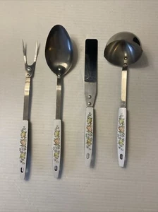 Very Rare Corelle Spice Of Life Cooking Utensils 4 Pieces Set. EUC - Picture 1 of 7