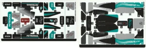 LEGO STICKER SHEET 1+2 MERCEDES-AMG F1 W12 & PROJECT ONE 76909 from set New - Picture 1 of 1