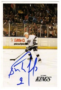 BERNIE NICHOLS Signed Los Angeles Kings 4x6 Postcard - Picture 1 of 2