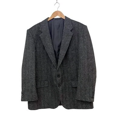 Vintage Barrington Wool Blazer Size 48 R Herringbone  - Image 1 of 4