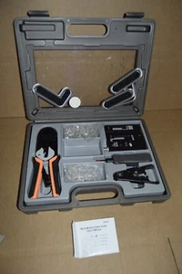 Kit crimpatrice per cavi PC BNC & RJ45 con tester - Foto 1 di 5