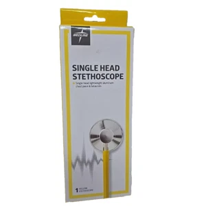 MEDLINE SINGLE-HEAD STETHOSCOPE W/ 22" TUBE-YELLOW - Picture 1 of 3