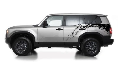 Kit de calcomanías de diseño gráfico para salpicaduras de barro trasero para Toyota Land Cruiser Foto 1 de 4