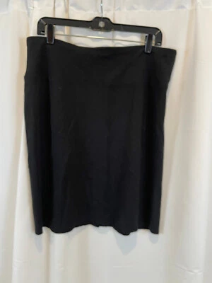 Falda Lápiz Jill Wearever Talla L Negra Rayón Elástica Tirar de Elastizada Abertura Trasera Foto 1 de 4