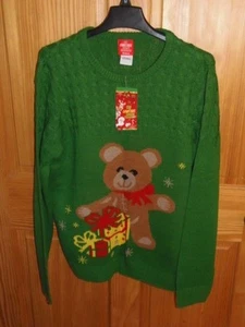 "UGLY" CHRISTMAS SWEATER - UNISEX - SIZE MEDIUM (XMAS-7*) - Picture 1 of 3