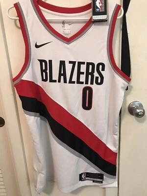 Camiseta Nike Damian Lillard Portland Trailblazers Auténtica Talla 48 Grande Foto 1 de 2