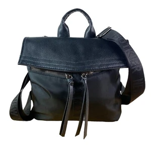 Bolso Mochila Botkier New York Para Mujer Negro Poliéster/Cuero Bolsillos Cremallera - Imagen 1 de 14