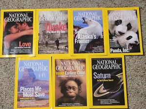 National Geographic Magazine Year 2006 7 Issues Love Quake Panda Hurricanes - Picture 1 of 8