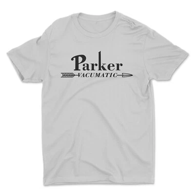 Camiseta caneta-tinteiro logotipo vintage Parker Vacumatic - Imagem 1 de 2