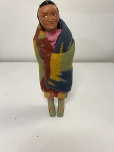 Antique Bully Good Skookum Native American Indian Doll - Picture 1 of 9