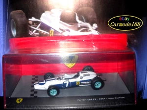 Ferrari 158 F1 John Surtees #7 1964 1:43 + N 43 Ferrari F1 Collection Italy - Foto 1 di 3