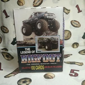 1988 Leesley The Legend of Bigfoot Monster Truck box 48 Unopened Packs - Picture 1 of 2