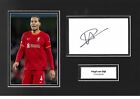 Virgil van Dijk Signed 12x8 Photo Display Liverpool Autograph Memorabilia COA