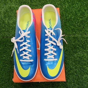Nike Mercurial Victory IV Indoor Men's Soccer Shoes Blue-Neon - Picture 1 of 7