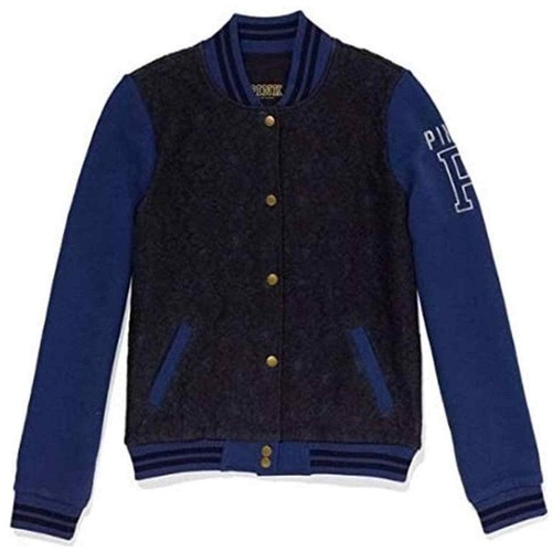 UNDERCOVER Giacca bomber Victoria's Secret rosa edizione limitata Varsity chiusura a scatto piccola