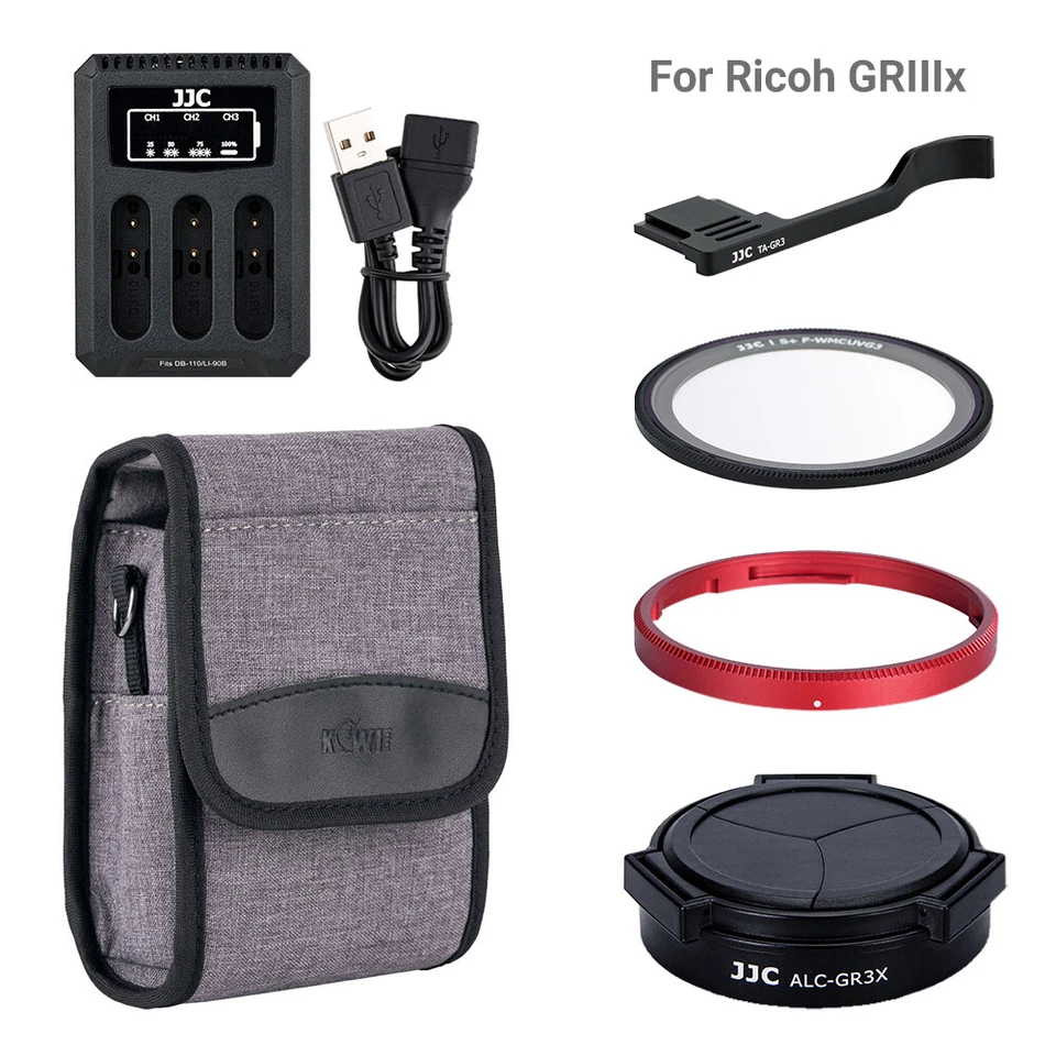 Auto Lens Cap Thump Up Grip Ring Cap Lens Filter for Ricoh GR3X GRIIIx GR III X - Image 1 of 4