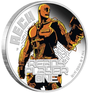 2018 Ready Player One - Aech 1 oz Silver Proof $1 Coin spielberg new movie - Picture 1 of 5