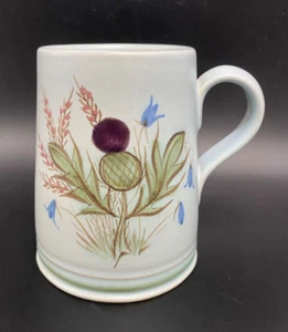 Buchan Stoneware 'Thistle with Bluebells'  Tankard 5" H - Picture 1 of 5