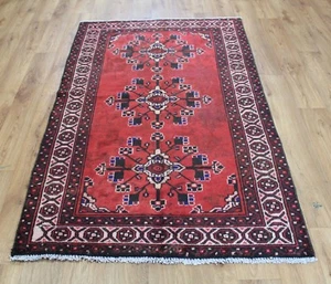 Traditional Vintage Wool Handmade Classic Oriental Area Rug Carpet 182X 105cm - Picture 1 of 12