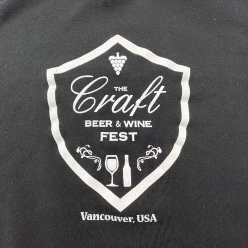 The Craft Beer And Wine Fest Sweater Women Large Black Hoodie