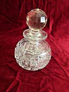 American Brilliant Period Cut Glas Parfüm Köln Flakon & Stopfen ABP - Bild 1 von 6