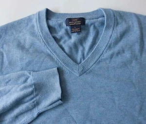 Brooks Brothers 346 Supima Cotton Sweater Size L  Blue *47g1106p - Picture 1 of 5