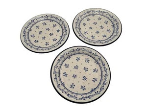 Lot Of 3 Provence 260 Bouquet Blue Floral Plates 7 7/8" Japan Country Vintage - Picture 1 of 6