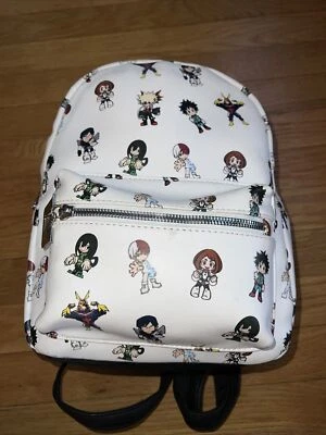 My Hero Hot Topic Academia Mini Mochila Bolso Chibi Blanco Anime Manga Japón Usada en Excelente Condición Foto 1 de 4