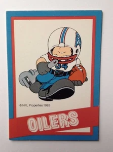 1983 NFL Properties AVON Huddles Football Team Card - HOUSTON OILERS - EX - Picture 1 of 3