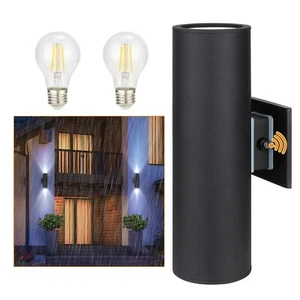 Outdoor Wall Lights, Exterior Dusk to Dawn Sensor Wall Lanterns, Matte Black ... - Picture 1 of 7