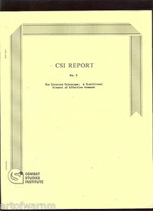 Directed Telescope: Traditional Element of Effective Command; CSI Report # 9 SB - Picture 1 of 1