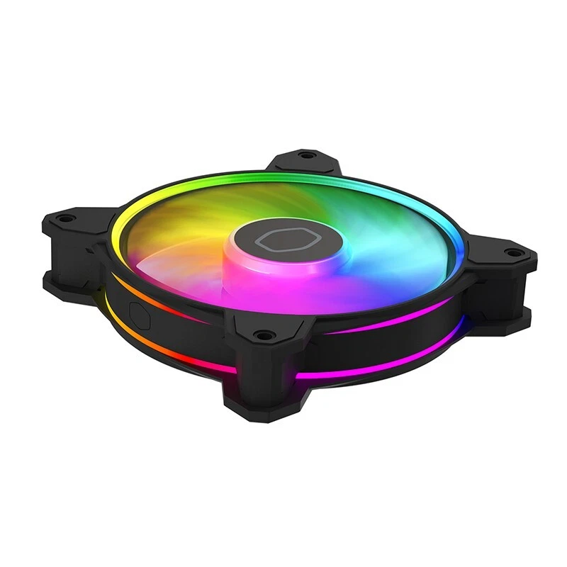 Cooler Master MasterFan MF120 Halo² Fan, Duo-Ring ARGB Gen 2 LED Rings, 120mm - Image 1 of 4
