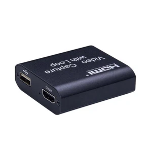 Black 4K HDMI Video Capture Card HDMI to USB 2.0 Video Capture with Loop Out - Picture 1 of 5