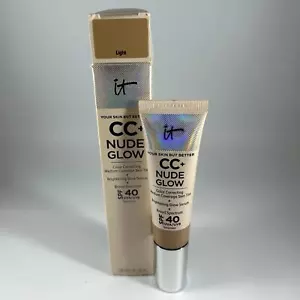 IT Cosmetics CC+ Nude Glow Lightweight Foundation Glow Serum Light New EXP 8/24 - Picture 1 of 2